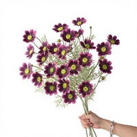 Fleur Artificielle Pastorale Gesang Cosmos Nordique pour Décoration Intérieure Salon, Ensemble de Mariage, Imprimée en 3D et Moulée par Injection