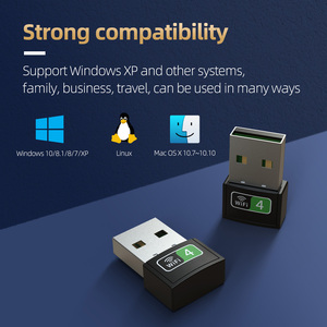 Adaptador USB2.0 de 150M para Red <span class=keywords><strong>Wifi</strong></span>, Mini Receptor USB de 300mbps para PC con Gran Alcance y Buena Calidad, Venta de Fábrica <span class=keywords><strong>ALFA</strong></span> <span class=keywords><strong>Network</strong></span> - Product Image 6