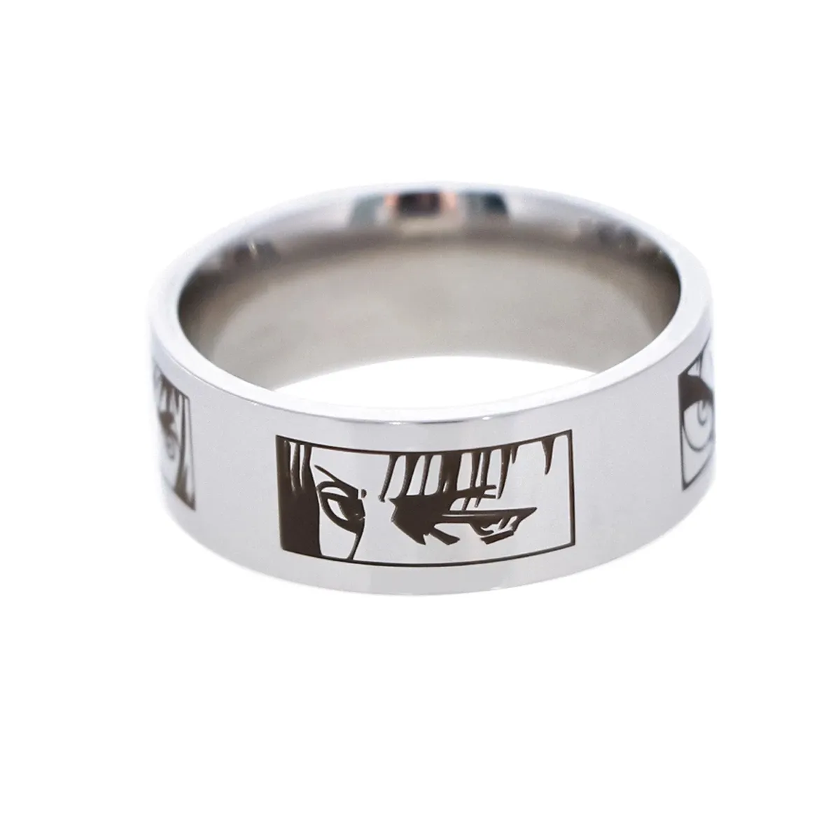 Attack On Titan Cincin Cosplay untuk Remaja, Cincin Cosplay Fidget Baja Tahan Karat Anime Jepang untuk Remaja