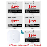 Étiquettes de prix électroniques 5.83 pouces trois couleurs étiquette d'étagère sans fil Smart Digital E-link E-paper grand affichage ESL pour supermarché