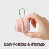 Bol de voyage pliable en silicone pour chiens et chats, pliable, 1000 ml, pour boire et manger en extérieur
