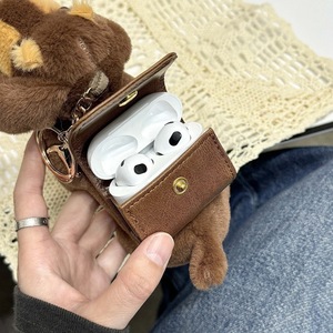 Custodia per auricolari <span class=keywords><strong>a</strong></span> forma di cane Bassotto, in pelle morbida, per 1/2/3 Generazione e Pro2 - Product Image 4