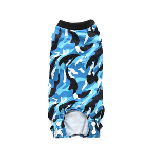 Traje de recuperación de mascotas de verano lindo de lujo Camiseta de poliéster transpirable <span class=keywords><strong>para</strong></span> cachorros Chaleco quirúrgico de heridas abdominales <span class=keywords><strong>para</strong></span> esterilización - Product Image 6