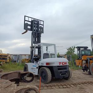 Used TCM FD100 Diesel Engine <b>Forklift</b> 10t Load Capacity Rough Terrain Low Working Hours in Stock - Product Image 5