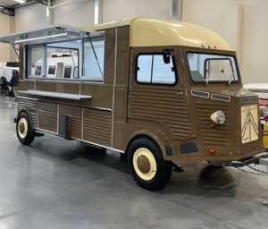 Remorque végétarienne avec bar à salade pour des <span class=keywords><strong>repas</strong></span> sains Camionnette à café style vintage avec comptoir de service pour événements thématiques - Product Image 2