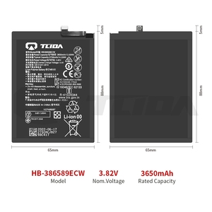 TLIDA Batterie de téléphone de remplacement HB386589ECW pour P10 Plus Nova 5t <span class=keywords><strong>Mate</strong></span> <span class=keywords><strong>20</strong></span> <span class=keywords><strong>Lite</strong></span> 3.85V Batterie lithium-ion de haute qualité en stock - Product Image 4