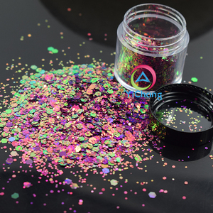 Giáng sinh trang trí Polyester Chai Nhỏ 10ml lọ long lanh Chunky Tắc Kè Hoa cơ thể long lanh - Product Image 1