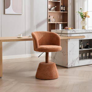 Tabouret <span class=keywords><strong>de</strong></span> <span class=keywords><strong>bar</strong></span> pivotant à 360° réglable en hauteur OE HOME, <span class=keywords><strong>chaise</strong></span> <span class=keywords><strong>de</strong></span> salle à manger moderne rembourrée en chenille pour la maison, le bureau et l'hôtel - Product Image 2