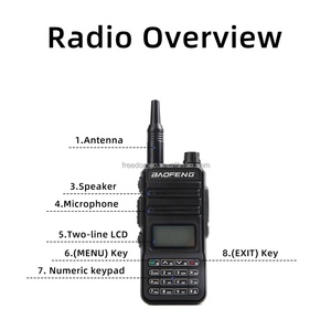 วิทยุสื่อสารแบบมือถือ Baofeng RD-K5 สองย่านความถี่ VHF UHF วอล์คกี้ทอล์คกี้ ระยะไกล อินเตอร์คอม - Product Image 6