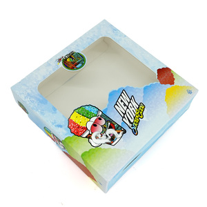 Boîte à nourriture en papier cartonné blanc personnalisée en gros, boîte à cadeaux pour bonbons, boîte à gâteaux de lune pour biscuits, boulangerie - Product Image 4
