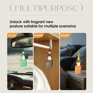 Colgante de Vidrio de Alta Calidad para Coche con Fragancia Floral, Aroma Duradero, Aceite Esencial Natural, Evaporación sin Electricidad - Product Image 4