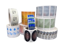 Etiqueta Adhesiva Rectangular de Material PET Resistente al Agua y al Aceite, Impresión Personalizada para Consumidores, Precio de Fábrica