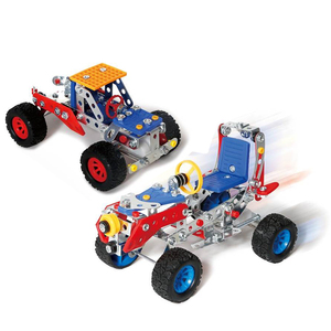 2-in-1 DIY giáo dục kim loại đồ chơi bộ dụng cụ lắp ráp Diecast Mô hình xe tải và kéo trở lại xe cho trẻ em - Product Image 1