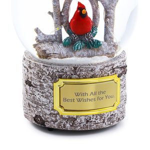 Dẫn ánh sáng Tuyết Quả cầu polyresin dễ thương hồng y Tuyết Quả cầu cho trang trí nội thất - Product Image 6