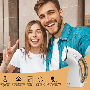 Stiratore a Vapore 2 in 1 per Vestiti e Ferro da Stiro 1000W, Riscaldamento in 30s, Serbatoio d'Acqua Portatile da 250ml, Vaporizzatore per Indumenti da Viaggio - Product Image 3
