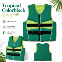 Gilet de flottabilité en néoprène pour adultes, pour kayak, SUP, rafting, natation, parc aquatique, fermeture éclair réglable, gilet de sports nautiques