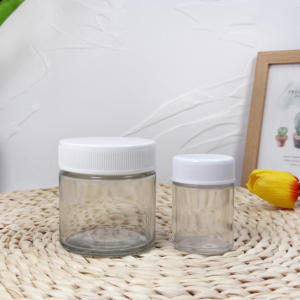 Pot en verre rond transparent vide, avec bouchon anti-enfants, résistant aux enfants, anti-odeurs - Product Image 3