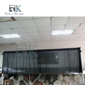 Durable Pipe Stand Pipe and Drape Aluminum Standing Curtain System Black Fabric Backdrop Kit Detachable Minimalist Style - Product Image 3