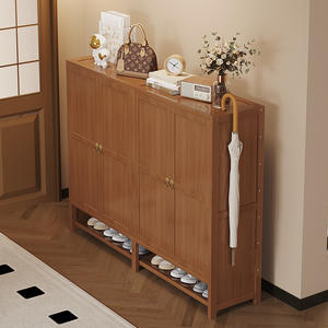 <span class=keywords><strong>Meuble</strong></span> <span class=keywords><strong>à</strong></span> <span class=keywords><strong>Chaussures</strong></span> Haut et Convertible en Bambou Moderne avec Plusieurs Niveaux, Étagère Verticale d'Entrée pour la Maison, <span class=keywords><strong>Meuble</strong></span> de Rangement - Product Image 2