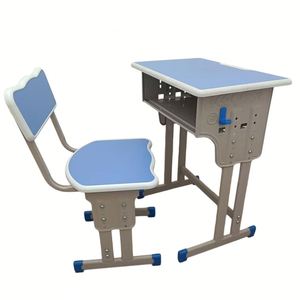 Bureau d'enseignant scolaire à <span class=keywords><strong>prix</strong></span> promotionnel, bureau et chaise d'université confortables pour étudiants avec tablette d'écriture - Product Image 1