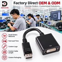 Adaptateur DFX DP vers DVI-D 1080P Full HD, convertisseur vidéo mâle vers femelle pour ordinateur de bureau, ordinateur portable, moniteur, projecteur