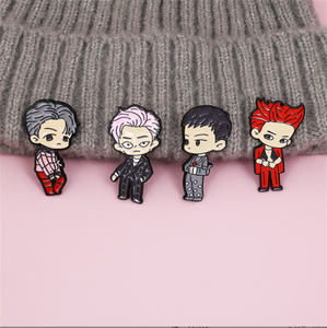 金属ピンkpopロゴハードソフトエナメルバッジ楽器服アニメラペルピン - Product Image 5