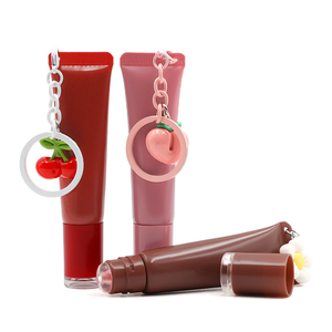 Hydrating bóp ống Lip Gloss Plumper dễ thương Lip Gloss bán buôn trang phục Logo Peptide Lip Gloss với Keychain - Product Image 1