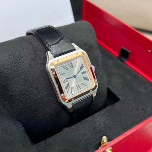 Orologio Meccanico di Lusso da Uomo in Acciaio Inossidabile, Cinturino in Vera Pelle, Campione Personalizzato, Orologio Quadrato con Numeri Arabi Personalizzati - Product Image 6