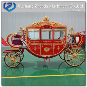 Carruajes Reales Rojos de Lujo de Cuatro Ruedas en Venta/<span class=keywords><strong>Carruaje</strong></span> Real Victoriano Tirado por Caballos en Venta - Product Image 3