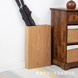 Porte-parapluies en bois massif, multifonctionnel, simple et luxueux, pour la maison, l'hôtel et le magasin - Product Image 3