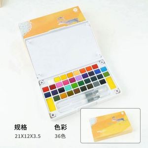 Kit de 12 aquarelles solides avec toile en papier et support de peinture en verre, pigments de haute qualité premium - Product Image 3