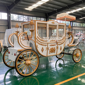 Fabricante Profesional de Carruajes Eléctricos para Caballos, Carroza Real, Carro de Paseo Turístico, Romántico Carro de Boda con Caballos, de 4 Ruedas - Product Image 5