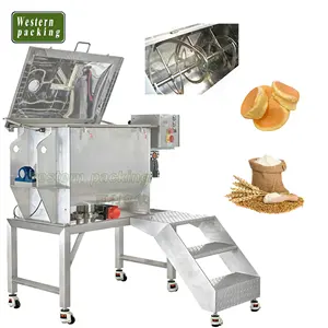 Pó industrial mistura equipamentos Horizontal Ribbon Mixer