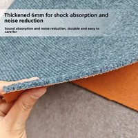 Tapis de sol décoratif moderne fabriqué à la machine, résistant à la saleté, pour intérieur et extérieur, 100% polyester, en rouleaux mur à mur
