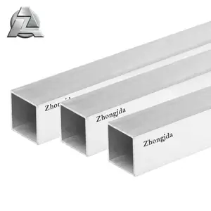 أنبوب أنبوب مربع الشكل مصنوع من سبائك الألومنيوم 125 × 125 200 × 200 ملم يتم بثقها لأغراض صناعية بسعر الفلبين 6061 6060 t6