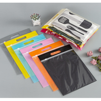 Sacs en plastique personnalisés avec fermeture éclair PE, emballage alimentaire, sacs refermables réutilisables, sacs transparents en gros pour l'organisation des courses