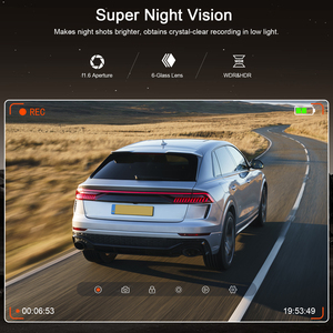 Cámara <span class=keywords><strong>de</strong></span> Coche Universal Delantera/Trasera 4K, Cámara <span class=keywords><strong>para</strong></span> Vehículos con Control Inalámbrico por WiFi y Aplicación, Visión Nocturna, WDR, Modo <span class=keywords><strong>de</strong></span> Estacionamiento 24/7 - Product Image 3