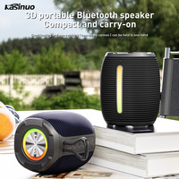 Personnalisable Carry-on Haut-parleur à batterie intégré avec son stéréo riche et basses Haut-parleur BT portable sans fil avec lumière LED