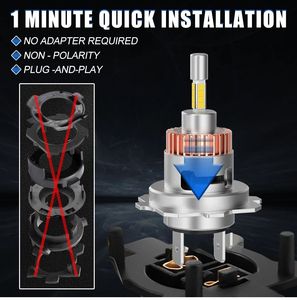 <span class=keywords><strong>2024</strong></span> el más nuevo M8 Mini faro LED 50W 6000LM 6500K 360 grados que emite tablero de cerámica bombilla de coche para <span class=keywords><strong>Audi</strong></span> A6 C6 A4 A3 <span class=keywords><strong>A1</strong></span> - Product Image 5