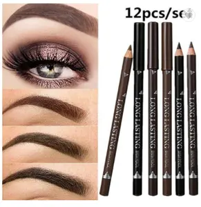 MENOW Waterproof and Sweatproof Eyeliner & Eyebrow Pencil Dual-use Makeup Pencil
