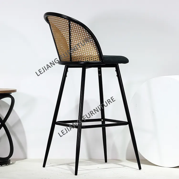 Amostra grátis tabouret de fezes móveis bar rattan alta banquetas de cozinha moderna cadeiras de bar balcão de bar para a cozinha