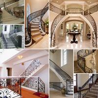 Maßgefertigtes Wasserdichtes Verzinktes Eisen-Handlaufgeländer Rostfreies Treppengeländer Balustrade für Moderne Haus-Treppen & Balkone