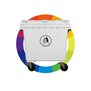 Ventes directes d'usine chinoise, poubelles en plastique HDPE de 100L, 120L, 240L, 1100L, 660L, conteneurs à déchets - Product Image 1
