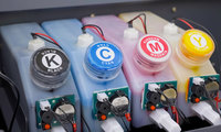Printer Label Multifungsi Digital Mini Falcon 491 dengan Tinta Dye Kecepatan Tinggi 1200dpi Pencetakan 4-Warna Fleksibel Baru