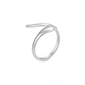 Anillo de moda Amy Amy A3461 de acero inoxidable, diseño moderno para mujer, uso diario, regalo, joyería - Product Image 3