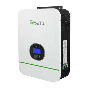 3kw 5kw 6kw 10kw 15kw Potencia de alto voltaje Growatt Off Grid Inversor solar híbrido para uso doméstico Inversores solares 6.2kw 48V híbrido