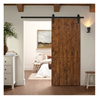 CBMMart Hotel Intérieur Moderne Porte de Grange Coulissante en Bois Pas Cher dans la Maison Vis Instal Porte Rail Porte en Acier