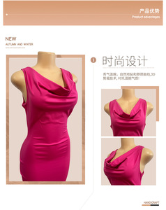 5967 prodotti abbigliamento da donna abiti da donna estivi temperamento estivo con paillettes e Little Black Dress Casual da donna - Product Image 3