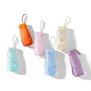 Promotion White Small Foldable Cheap <b>Windproof</b> High Quality Travel Compact <b>Umbrella</b> With Logo Custom Print - Product Image 5
