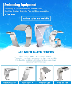 Fuente de Cascada Decorativa de Acero Inoxidable 304 para Exteriores, Adorno de Pared para Jardín y Piscina WATER CROWN - Product Image 6